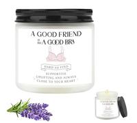 Scented Candle Friendship Presents for Women, Natural Lavender Scented Candle, Funny Gifts for Friends, Heartfelt Gift for Bestie Women, Friendship Candle Gift for, Special Friend Gifts