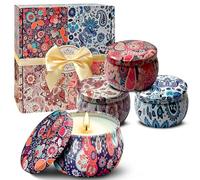 Scented Candle Gift Set 4 Pack I Candle Gift Mum I Four scents：Vanilla、Rose、Lavender、Sandalwood I Gifts Women Birthday