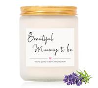 Scented Candle Presents for Women, Mum to Be Gifts, Mummy to Be Gifts, Beautiful Mummy to Be Natural Lavender Scented Candle, Heartfelt for Women, Candle Gift for, Pregnancy Gift