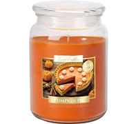 Scented candle Pumpkin cake in jar, large with lid, 100h smoking, 14cm height, 9.9cm diameter