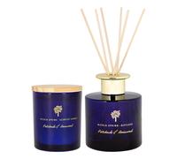 Nicola Spring Patchouli & Rosewood Scented Candle & Reed Diffuser Set - 130g Soy Wax Candle 21 Hour Burning Time Small Relaxing Fragrance Gift Set Aromatherapy 200ml Fragrant Diffuser