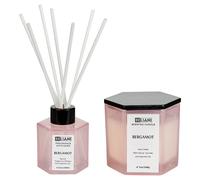 Beliani Scented Candle With Fragrance Reed Diffuser Classy Tint Soy Wax Fruity Notes