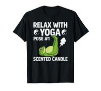 Scented Candle Yoga Pose Funny Farting Frog T-Shirt