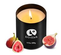Scented Candles, Fig Long-Lasting 65-Hour Burn, Natural Soy Wax Candle, Gifts for Women, Men, Valentine's Day & Stocking Fillers, Recyclable Aluminum Jar, 9.9oz