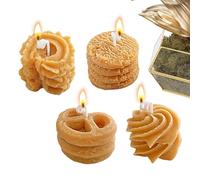 Scented Candles for Home - Craft Set in Biscuit Shape, Decorative Aroma Candles | Scented Home Accessories, Birthday and Holiday Gift Pack, Seasonal Table Accents of Autumn for Indoor and Outdoor Use