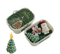 Scented Candles for Home - Snowflakes Lightweight Craft Wax Set - Christmas Tree Candle Decor,for Mother Birthday Fall Home Autumn Valentines Holiday Indoor