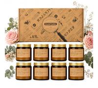 Scented Candles for Women, 8 Pack Soy Wax Aromatherapy Candle Gift Set, 8 Scented Candles for Home and Relaxation, Birthday, Christmas and Mother's Day for Mum and Her, Up to 200 Hours