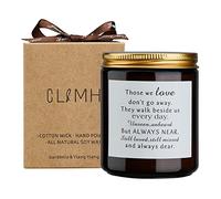Scented Candles Gardenia & Ylang Ylang Memorial Gifts for Loss of Loved One Sympathy Gift Bereavement/Condolences/Grief Gifts-Remembrance for Deceased Bereavement Keepsake (Gardenia & Ylang Ylang)