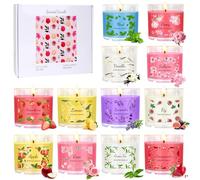 Scented Candles Gift Set, 12Pcs 2.5OZ Natural Soy Wax Long Lasting Portable Travel Tin, Perfect Candles Gifts Set for Women, Birthdays, Weddings, Christmas, Yoga, Bath (12pcs)