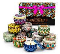 Scented Candles Gift Set for Women, 12 Pack Aromatherapy Candles, Natural Soy Wax Candle Set with 12 Fragrances, Long Burning Decorative Tin Candles, Birthday Christmas Gift for Mum Wife Friends