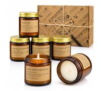 Scented Candles Gift Set for Women, 6 Pack Soy Wax Aromatherapy Candles, Long Lasting Scented Candles for Home Fragrance, Birthday, Christmas and Mother's Day, Mum, Wife and Friends, Up to 150 Hours