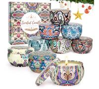 Scented Candles Gift Set for Women, 9 Pieces Soy Wax Aromatherapy Candles Gifts Christmas Women, Small Gift Set, Scented Candles Set for Mother's Day, Christmas, Birthday, Valentine's Day, Bathroom,