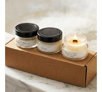 Scented Candles Gift Set for Women Men - Nutmeg/Musk Cedar/Amber & Patchouli- Handmade Soy Wax Candles with 35-Hour Burn, Candle Present for Her, Mum, Friends, Relaxation,Home Decoration(Set A)