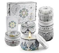 Scented Candles Gift Set, Natural Soy Wax, Stress Relief Gifts for Women, 6 Pack 5.65Oz Aromatherapy Candle, 150H Lasting Burn, Ideal Gifts for Birthday, Mother's Day, Thanksgiving, Christmas