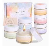 Scented Candles Gifts for Women, Birthday Gifts for Women Her, 6 Pack Soy Wax Aromatherapy Candles Gift Set for Weddings, Christmas, Bath and Yoga (Purple)