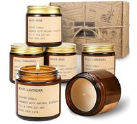 Scented Candles Gifts for Women,Candles Long Burning 150 Hours of Burning Time Aromatherapy Candle, 6 Pack Natural Soy Wax Candle Set, Very Suitable for Giving Gift, Birthday Gift, Mothers Day Gifts
