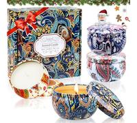 Scented Candles Gifts for Women Pack of 4 Christmas Scented Candles Gift Set Aromatherapy Candles Natural Soy Wax Candle Gift for Birthday Valentine's Day Mother's Day for Garden Bath Yoga 2.5 OZ/ST