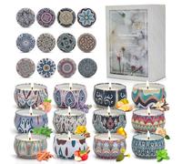 Scented Candles Gifts Set for Women, 12 Pcs Aromatherapy Candles for Home Scented,Soy Wax Candle Set Gifts for Women Mum Friends Wife Birthday Anniversary, Yoga, Relaxation, Mariage, Bath