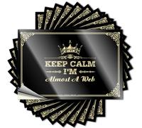 Scented, Decal Case Keep Calm I'm Almost A Web | Classroom Fun(12X18CM)