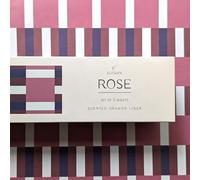 Scented Drawer Liner - Set of 5 Rose - Purple Design