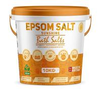 Scented Epsom Bath Salts 10kg Infused with Sunshine Essential Oil, 100% Natural Mineral Salts - Supports Sleep and Relieves Aching Muscles Magnesium Sulphate Foot Soak Bath Epsom Salt