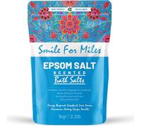 Scented Epsom Bath Salts 1kg - Essential Oil Infused Fragrances | Natural Magnesium Sulphate | Relaxing Bath & Foot Soak for Calm, Sleep & Muscle Relief (Smile for Miles)