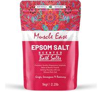 Scented Epsom Bath Salts 1kg - Essential Oil Infused Fragrances | Natural Magnesium Sulphate | Relaxing Bath & Foot Soak for Calm, Sleep & Muscle Relief (Muscle Ease)