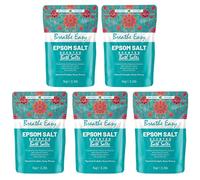 Scented Epsom Bath Salts 1kg (Pack of 5) - Essential Oil Infused Fragrances | Natural Magnesium Sulphate | Relaxing Bath & Foot Soak for Calm, Sleep & Muscle Relief (Breathe Easy)