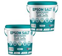 Scented Epsom Bath Salts 20kg - Breath Easy with Peppermint, Eucalyptus & Rosemary Essential Oil | 100% Natural Magnesium Sulphate | Infused Bath & Foot Soak for Sleep, Stress Relief & Muscle Recovery
