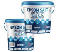 Scented Epsom Bath Salts 25kg - Sleep Better with Lavender, Jasmine & Sandalwood Essential Oils | 100% Natural Magnesium Sulphate | Infused Bath & Foot Soak for Sleep, Stress Relief & Muscle Recovery