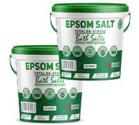 Scented Epsom Bath Salts 25kg - Total De-Stress with Geranium, Orange & Nutmeg Essential Oils | 100% Natural Magnesium Sulphate | Infused Bath & Foot Soak for Sleep, Stress Relief & Muscle Recovery