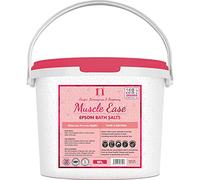 Scented Epsom Salt Muscle Ease Salts with Ginger, Lemongrass & Rosemary Bucket Food Grade Magnesium Sulphate Foot Soak Salts Bath Epsom Salts (Ginger, Lemongrass & Rosemary, 2.5KG)