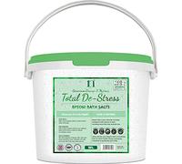 Scented Epsom Salt Total De-Stress Salts with Geranium, Orange & Nutmeg 1Kg Bucket | Food Grade Magnesium Sulphate Crystals | for Bath Soak, Foot Spa, Cleaning & DIY Beauty | 1Nutrition