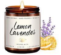 Scented for Home | Lemon Lavender Candle | Aromatherapy - Soy Candles for Home Scented, Gifts for Women Men, House Fragrance Decoration -7oz Jar Candles