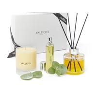 Scented Gift Box with Candle, Reed Diffuser, and Room Mist, Aromatherapy Essential Oils, Long Lasting Fragrance, Made in The UK (White Neroli and Lemon) (150g, 100ml, 30ml) - Valentte