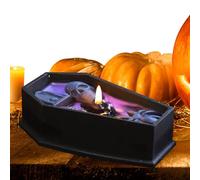 Scented Home Decor - Soy Blend | Coffin Candle with Vampire Skull Scent | Rustic Home Decor, Kitchen, Bedroom, Desk | Halloween Party Table