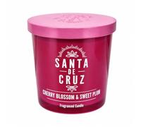 Scented Jar Candle with Lid, Long Lasting Wax Candle for Home Fragrance, Bedroom, Living Room, Bathroom & Home Décor, Available in Multiple Scents (Cherry Blossom & Sweet Plum)