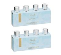 Scented Refresher Oil 4pk x Pack of 2 - Fresh Linen - Place Them Anywhere in Your Home and Feel the Refreshing Scent in Every Room - Create a Wonderful Blast of Fragrance Around Your Home