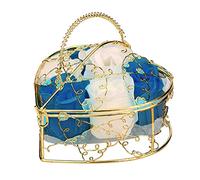 Scented Rose Petals Soap Decoration for Wedding Bathroom, Home Accessories with Heart-Shaped Elements to Stylish Design of Your Kitchen as well as Dining Room Bar Areas (Blue, One Size)