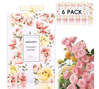 Scented Sachet for Drawers and Closets, Long-Lasting Air Freshener Sachets Bags, Hanging Potpourri Bags with Fragrances for House Room, Wardrobe and Car, Home Fragrance Products, Rose