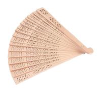 Scented Sandalwood Wooden Folding Hand Fan, Hollow Cutout Vintage Portable Hand Held Fan, Decorative Foldable Fans For Wedding Party Home Wall Ornament DIY Craft Gift