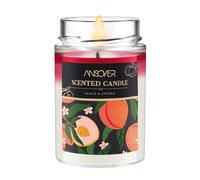 Scented Soy Candles, Aromatherapy Jar Candles for Home Scented, Long Lasting Candles with 65+ Hour Burn Time 11oz, Candle Gifts Soy Candles Scents of (Peach & Lychee)