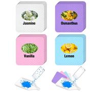 Scented Static Control Sheets for Diamond Art Beads Storage - 100 Sheets Anti-Static Film for Diamond Painting Beads, Keep Drills Organized - Diamond Painting Accessories and Tools (4 Scents)