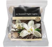 Scented Tealights Candle Packs with 8 Hours Burning Time - Long Lasting Natural Wax Melts/Tarts Available in Refreshing Fragrances, Decorative Accessories and Gift Packs (Vanilla and Sandalwood)