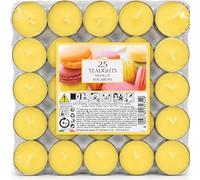 Scented Tealights Candles Bulk - 25 Count, 4 Hour Burn Time, Highly Fragranced Wax Tealights for Warmers, Romantic Dinners, Events & Everyday Relaxation (Vanilla Macarons)