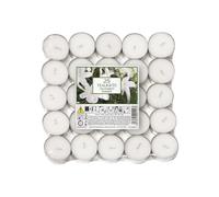 Scented Tealights Candles Bulk - 25 Count, 4 Hour Burn Time, Highly Fragranced Wax Tealights for Warmers, Romantic Dinners, Events & Everyday Relaxation (Jasmine)