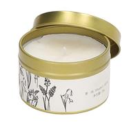Scented Tin Candle, 70g Gold Smokeless Burning Soy Wax Scented Candle for Candlelight Dinner (Bluebell)