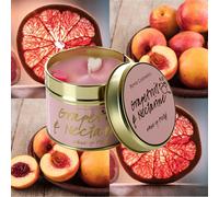 Scented Tinned Candle Grapefruit Nectarine Scent Hearts Home Fragrance Gift