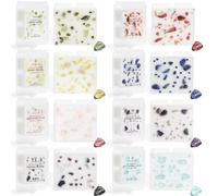 Scented Wax Melts Gift Set - 8 Fragrances with Crystal Details - Peach, Vanilla Caramel, Midsummer Night, Leather & More - Soy Wax Cubes for Wax Warmers - Ideal for Home Fragrance, Christmas, Birthday