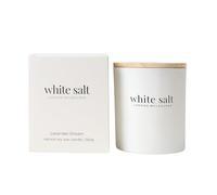 Scented White Candle | Lavender Soy Wax Candle | Large Candle | Natural Ingredients | Long Burning | White Salt London Melbourne